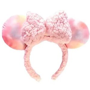 Disney Parks Sherpa Tie Dye Minnie Mouse Ears Headband